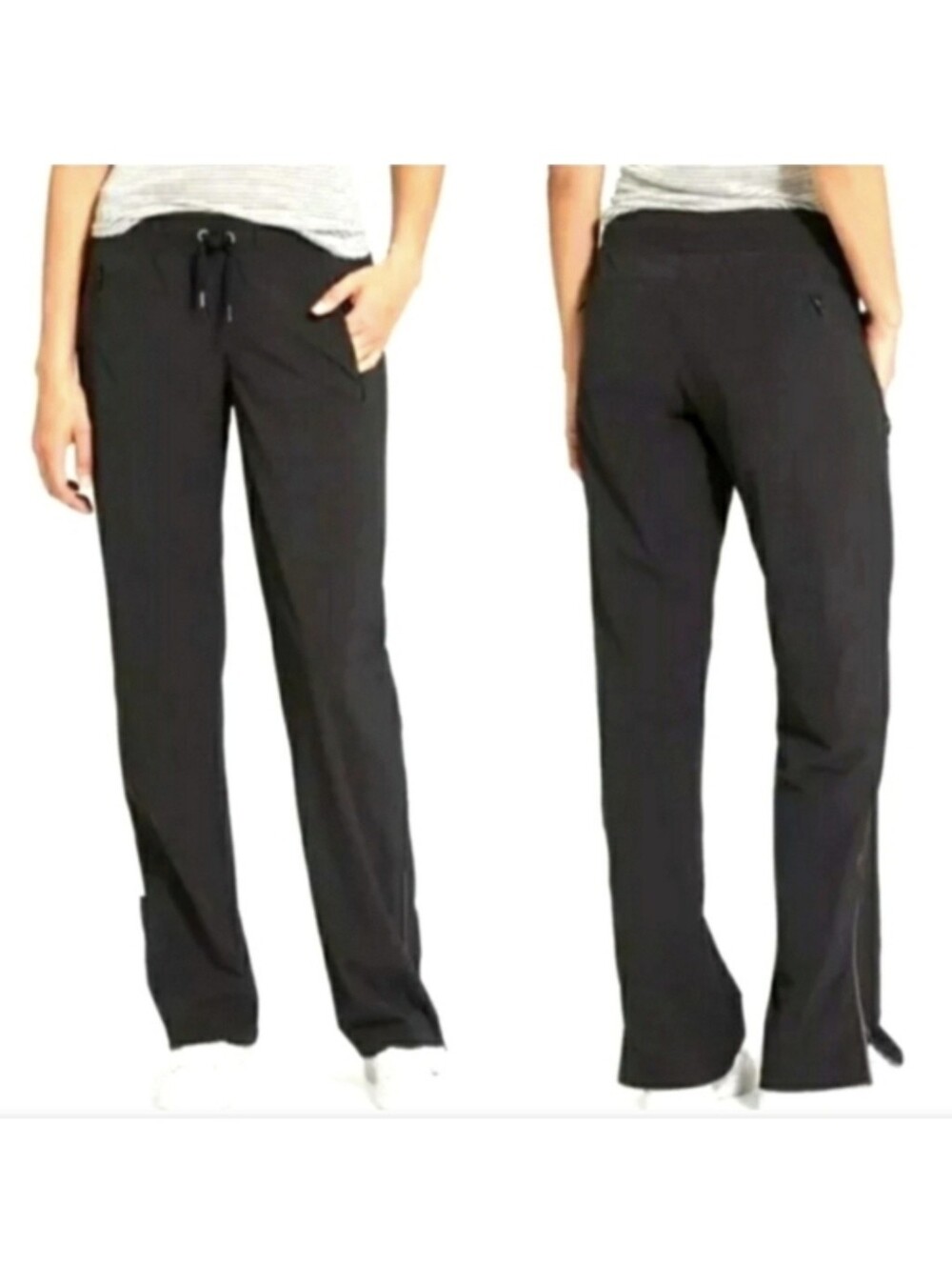 Athleta Track City Black Pants